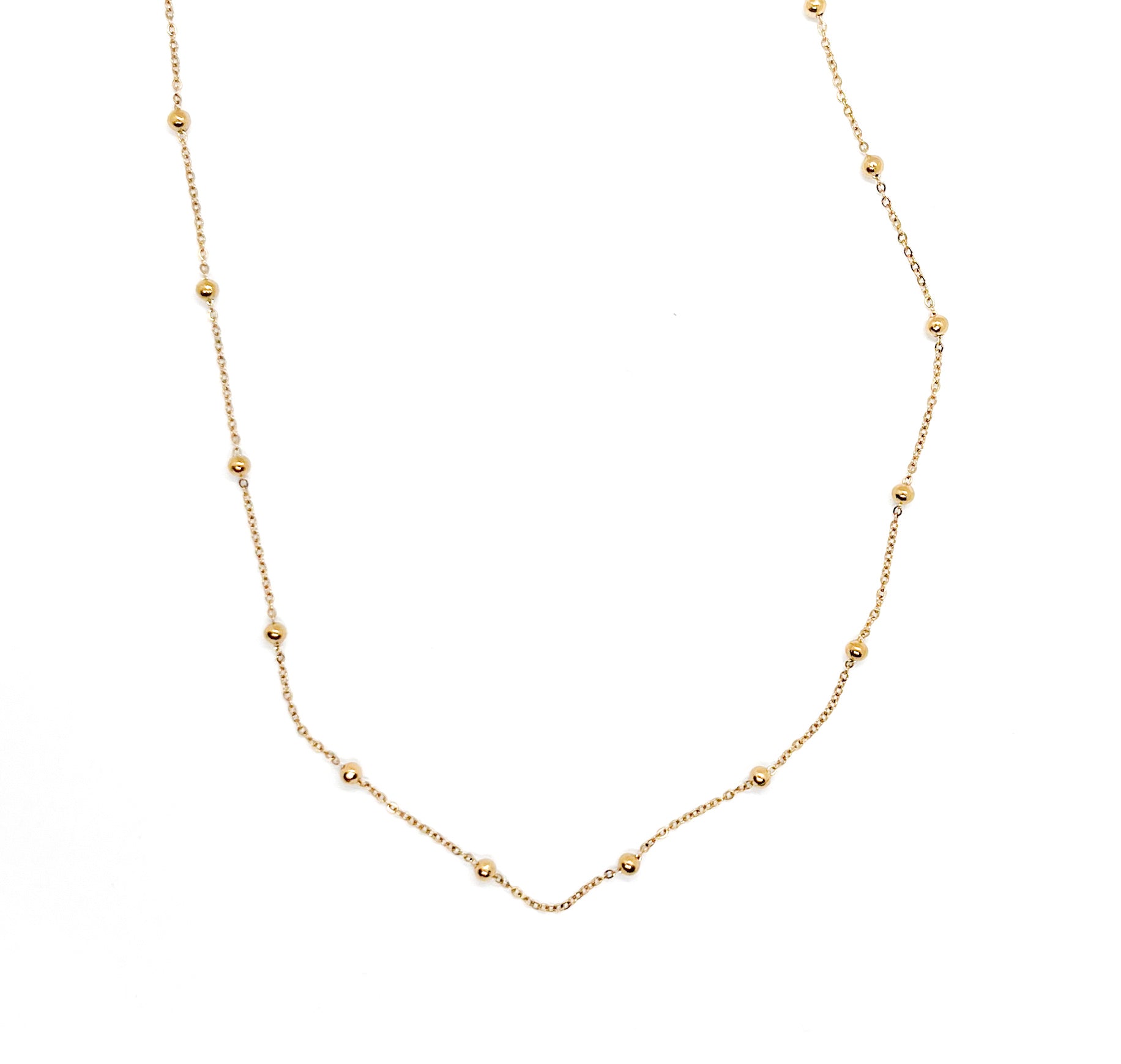 Golden dots necklace